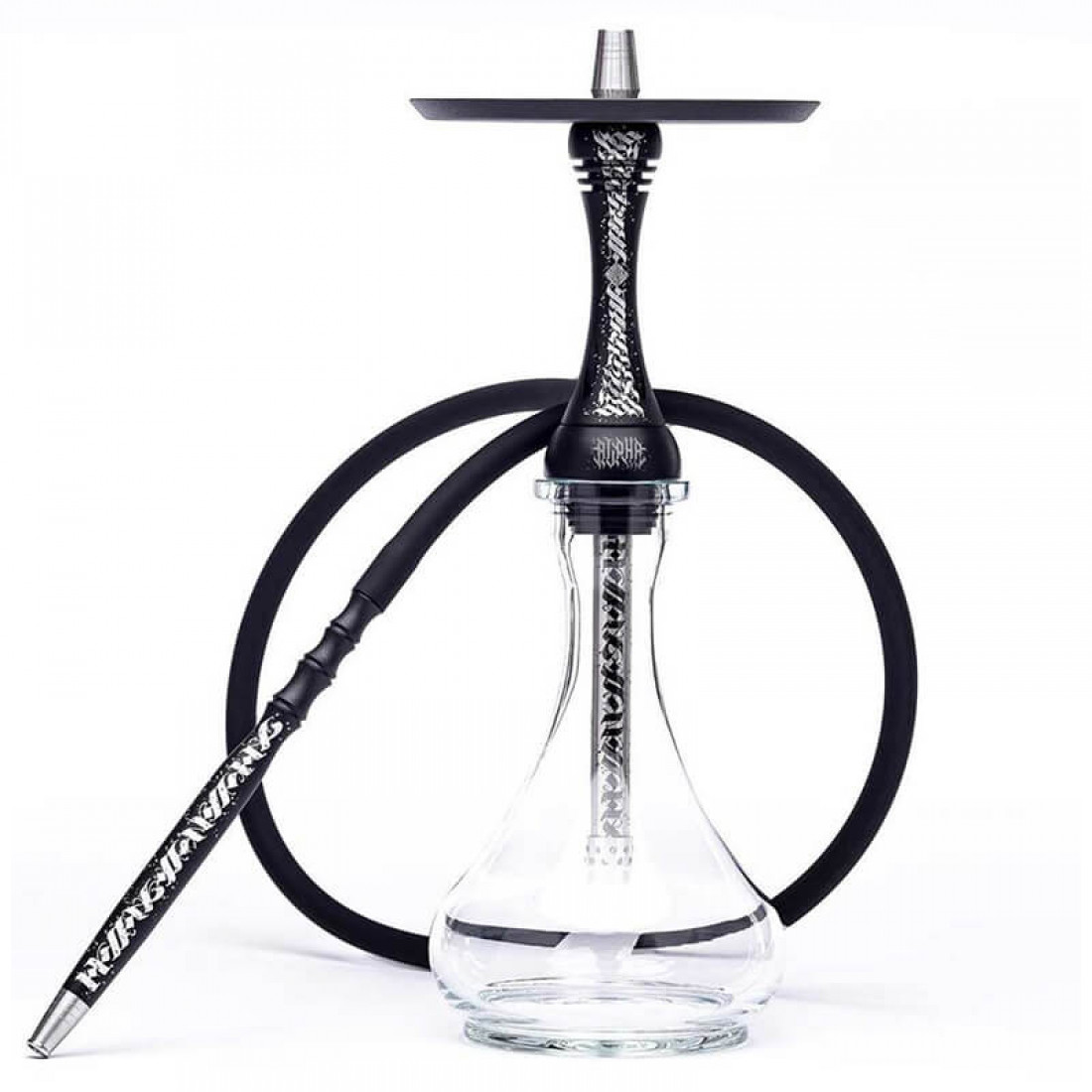 Waterpijp Alpha Hookah X Artist Collection Black Hookaholic